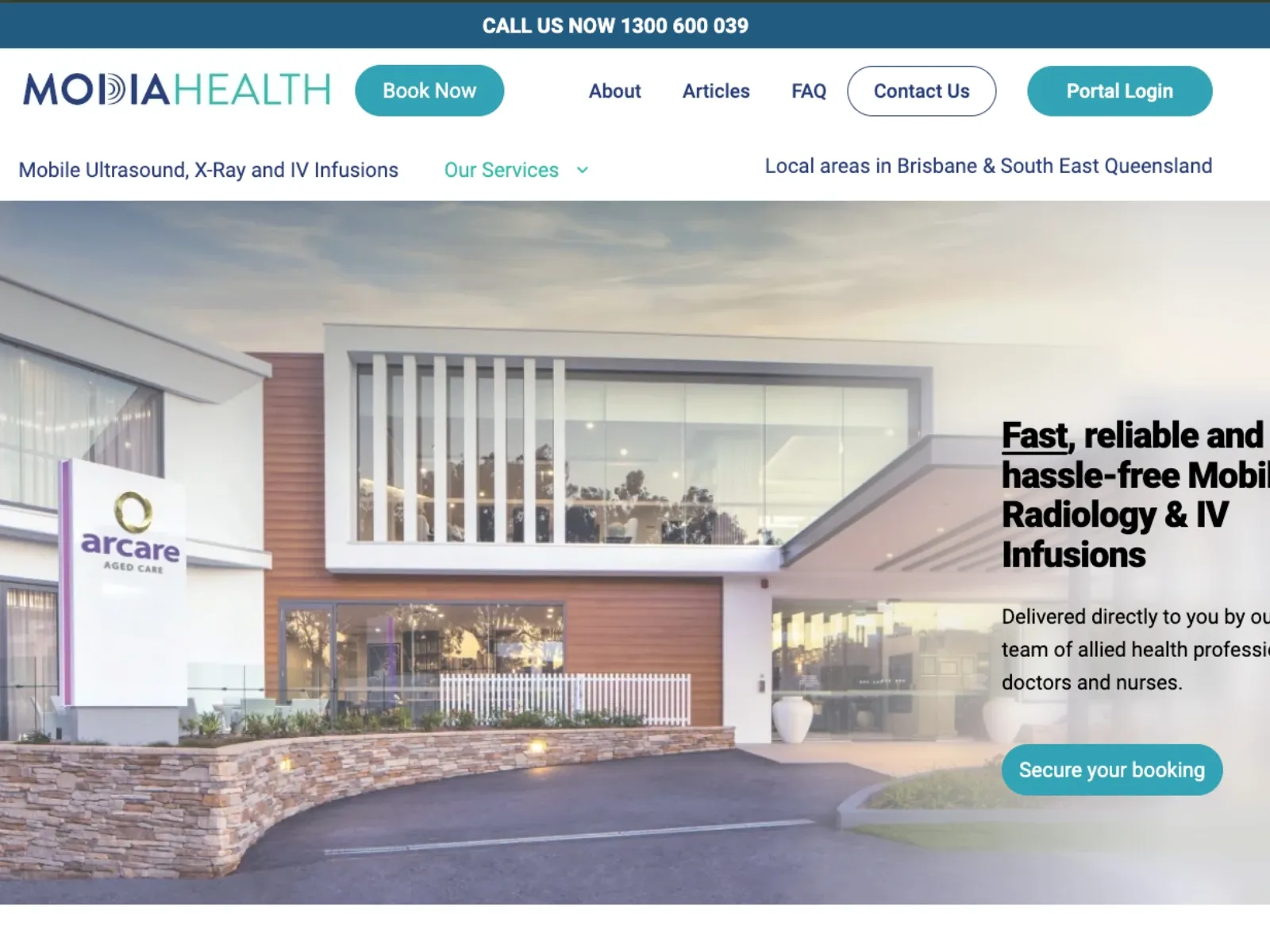Professional website design for Modia Health